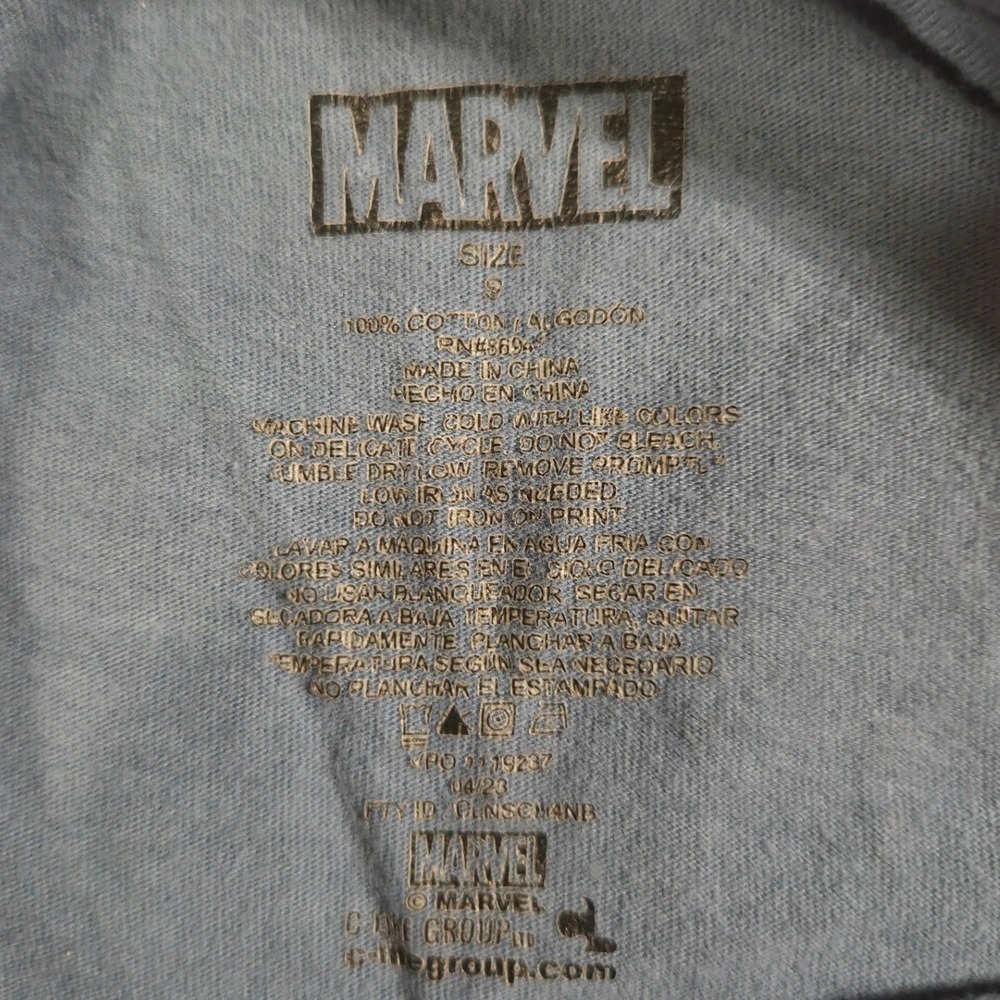 Marvel Spider Man Comic Book T Shirt Men's Size Small Blue Graphic Tee - Picture 2 of 3